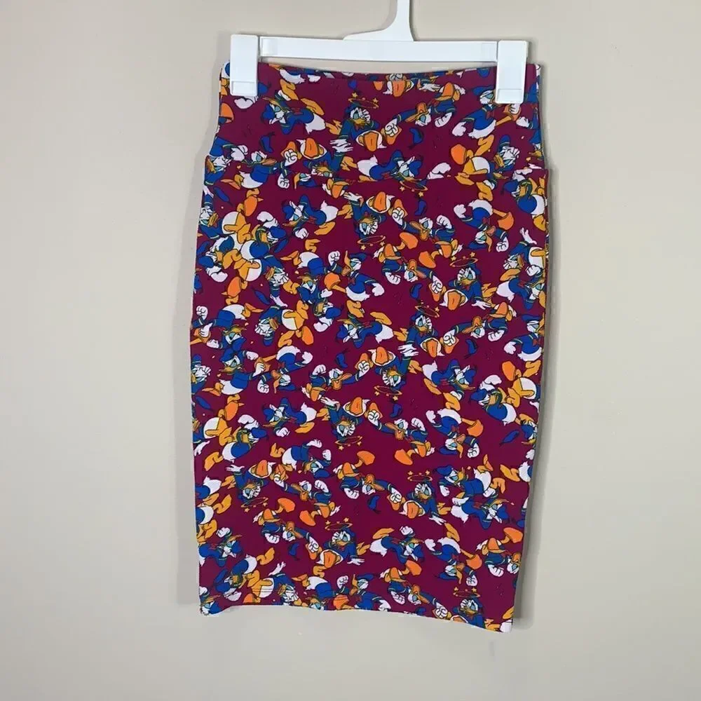 LuLaRoe xs Cassie angry Donald Duck Disney collab (i1)